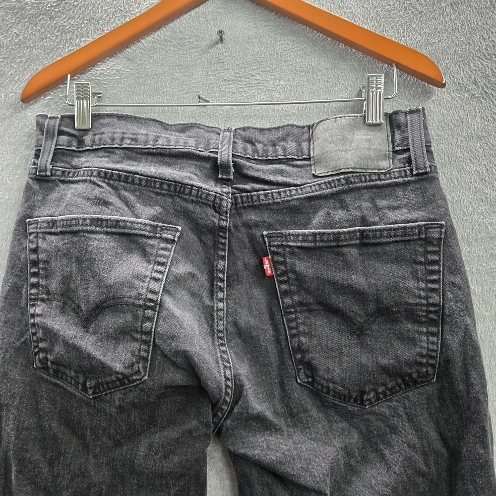 Levi's 514 Men‎ Jeans 32X32 Black Denim Straight Fit 28